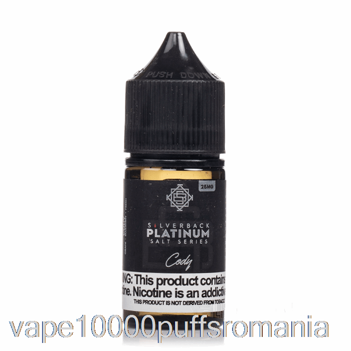 Vape Romania Cody - Saruri Din Seria Silverback Platina - 30ml 45mg